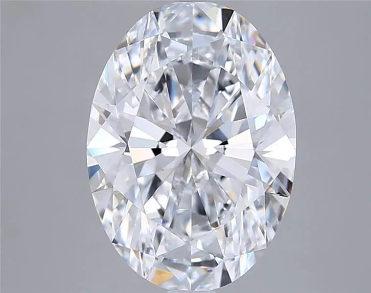 4.06ct Oval Lab Grown Diamond (Colour D, Clarity VVS1, IGI Certified)