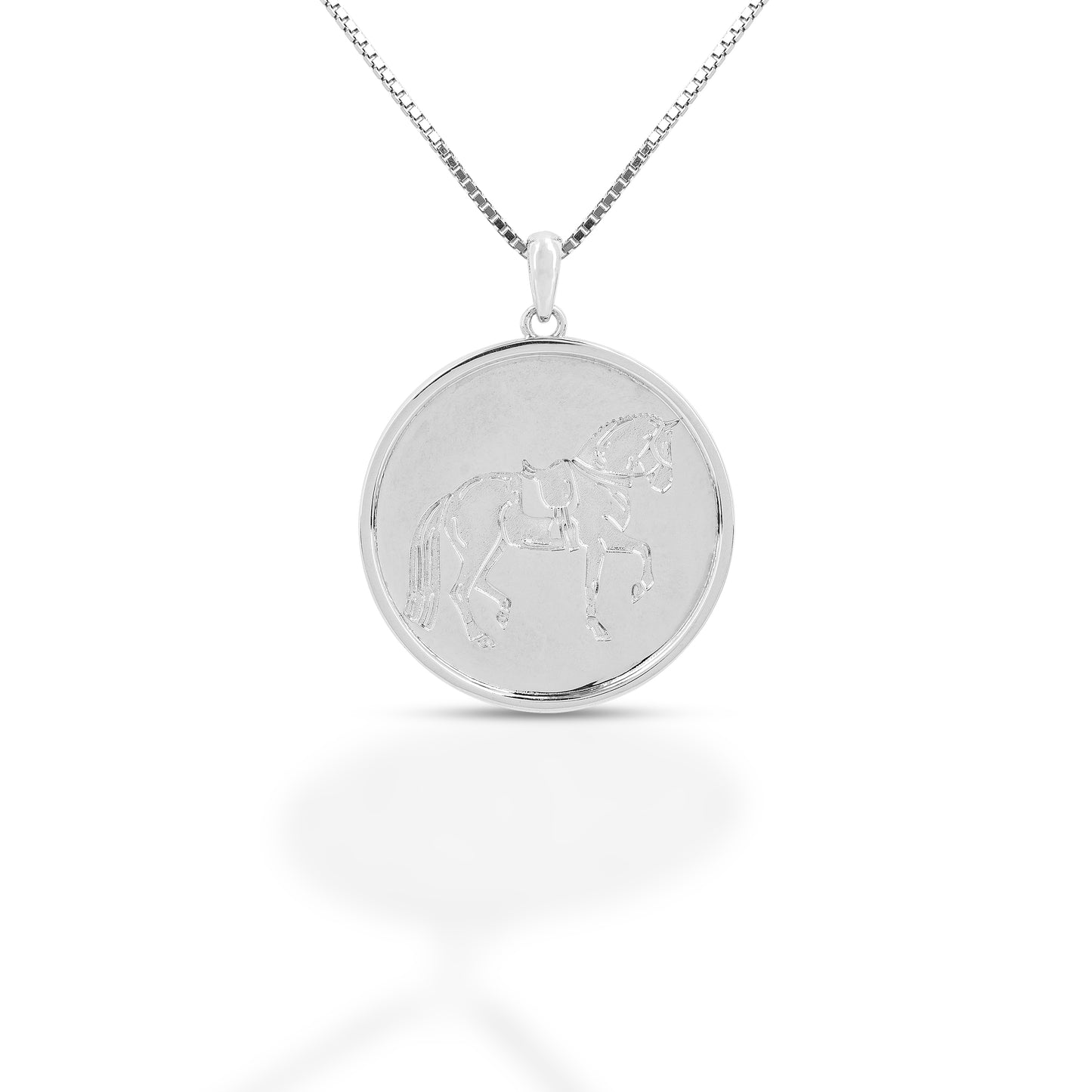 Kelly Herd Dressage Medallion Pendant Necklace