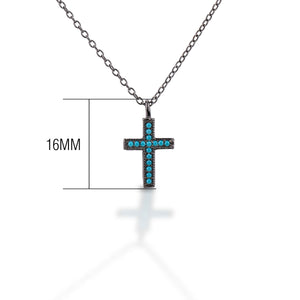 Kelly Herd Turquoise Stone Cross Necklace