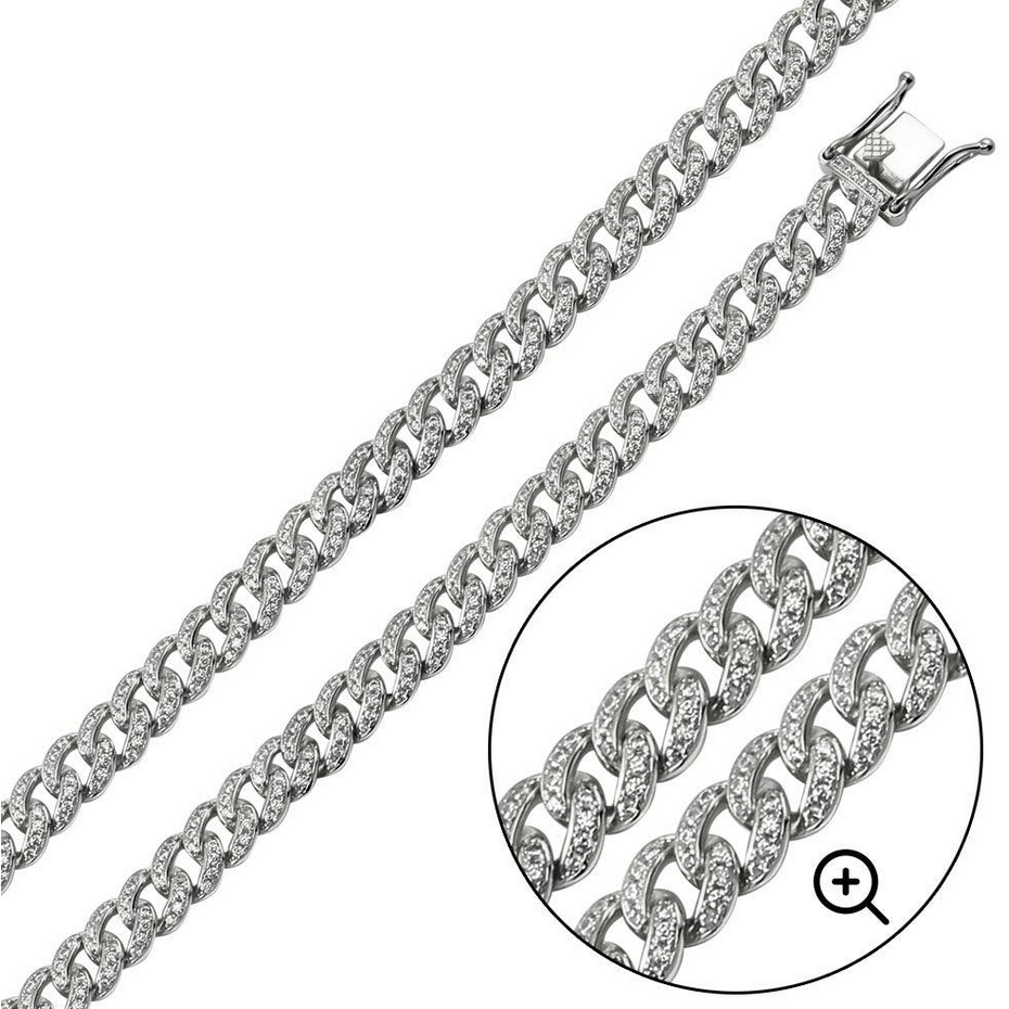 Kelly Herd 22" Encrusted Curb Chains 8.9mm