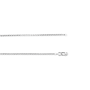 Kelly Herd 1.8mm Rope Chain in Sterling Silver is a lovely traditional rope chain. A look that never goes out of style. Add it to a pendant or wear it alone. It will add a touch of elegance to any outfit.  Features      Solid Rope Chain     Sterling Silver     Lobster Clasp     1.8mm chain width     16-24" chain length
