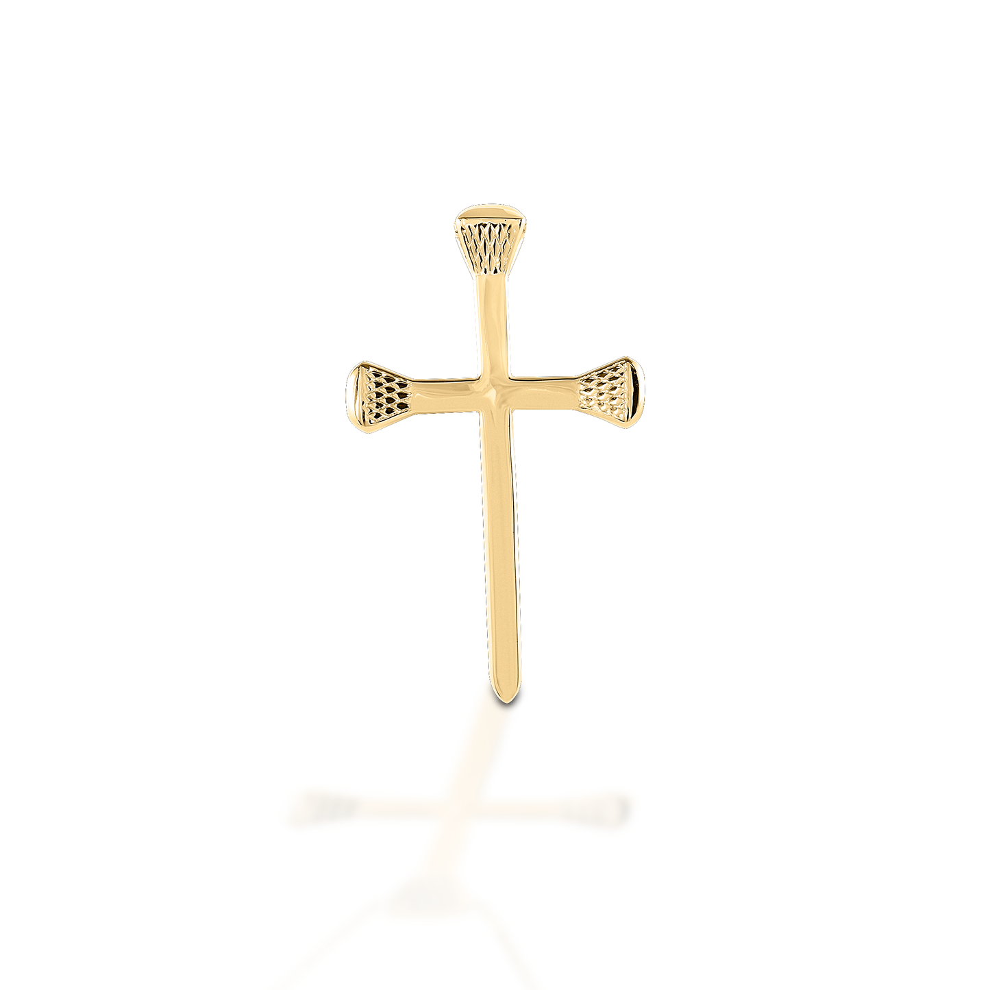 Sleek, simple, and symbolic. Kelly Herd's Horseshoe Nail Cross would be an ideal gift for the Christian horseman or horsewoman in your life. Made of 14K gold, this powerful symbol is timeless. Features Cross made of horseshoe nails Available in 14K gold Suitable for a man or woman