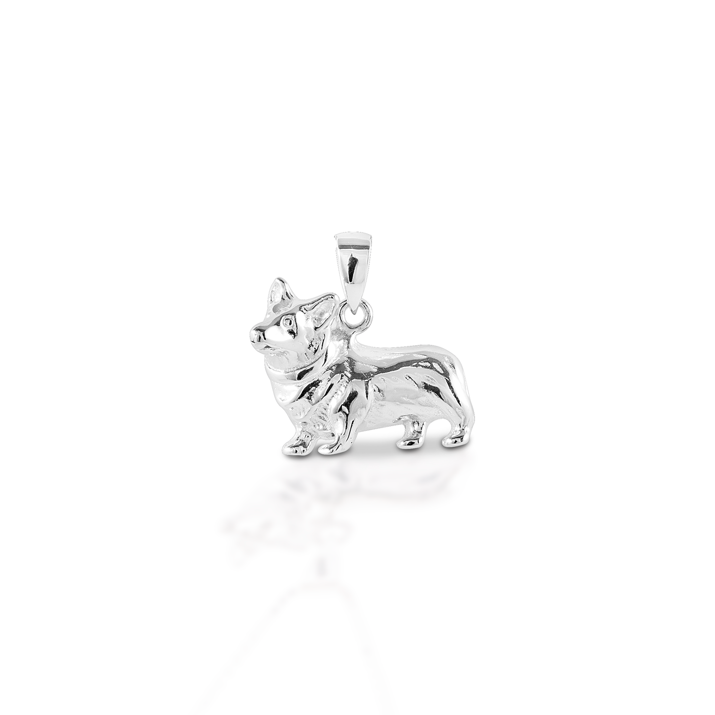 You can't help but love a Corgi! Kelly Herd's Corgi pendant is beautifully rendered in 14K gold. You can even see the fluffy hair! Features Corgi pendant Available in 14K gold 30mm x 21mm
