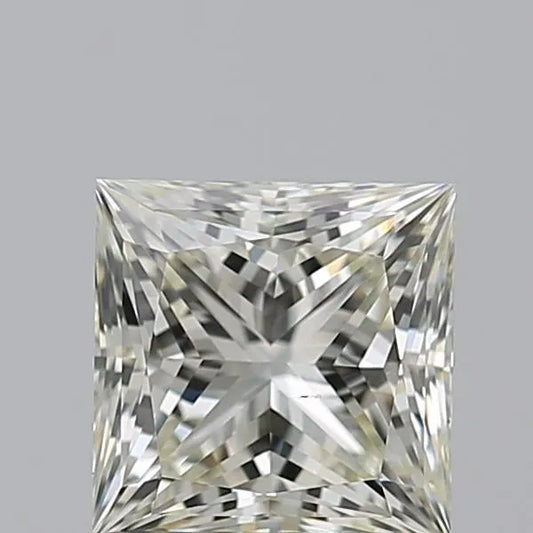 1.02ct Princess Natural Diamond (Colour J, Clarity VS2, Cut VG, IGI Certified)