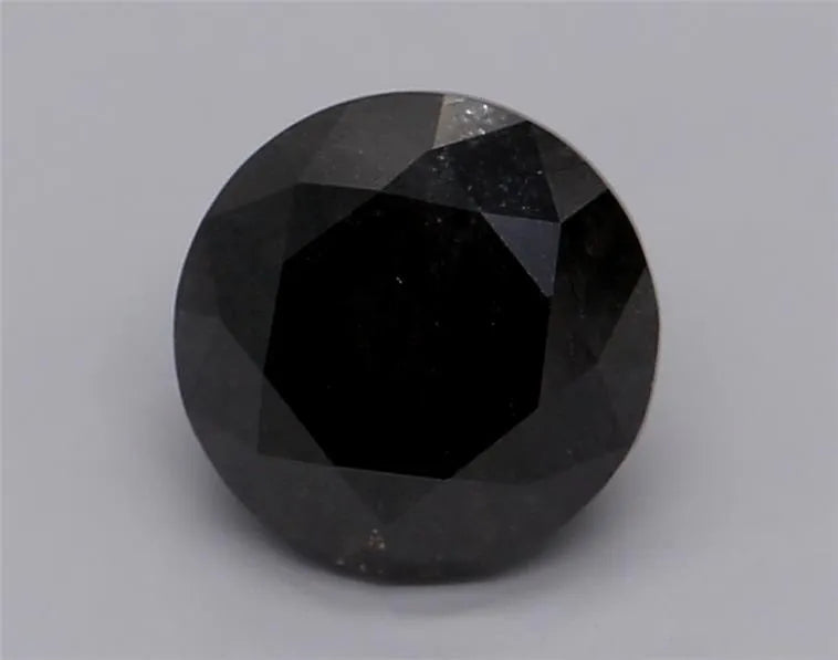 1.35ct Round Natural Diamond (Colour Fancy Dark Gray, Clarity VVS2, Cut EX, GIA Certified)