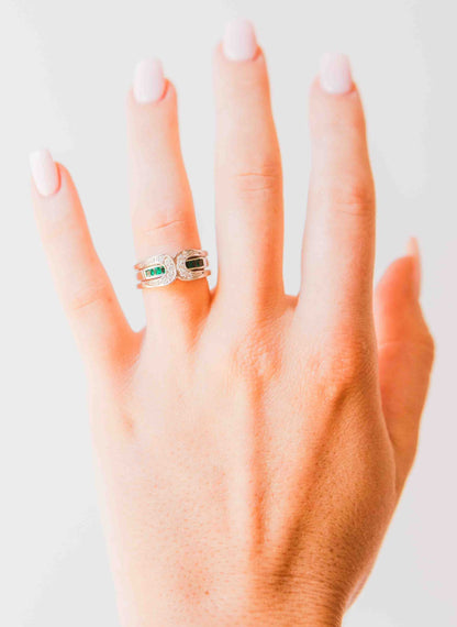 Kelly Herd Interchangeable Horseshoe Ring - Sterling Silver