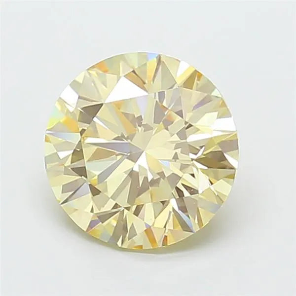 2.58ct Round Lab Grown Diamond (Colour Fancy Yellow, Clarity VS1, Cut ID, IGI Certified)