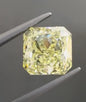 2.66ct Square Natural Diamond (Colour Fancy Light Yellow, Clarity VS1, GIA Certified)