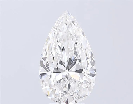 3.00ct Pear Lab Grown Diamond (Colour E, Clarity VVS2, IGI Certified)