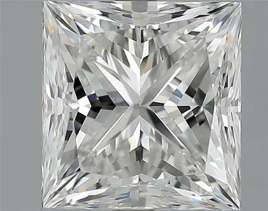 4.02ct Princess Natural Diamond (Colour H, Clarity VS1, GIA Certified)