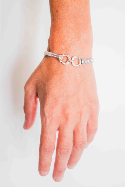 Kelly Herd Bit Bracelet - Sterling Silver