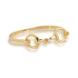 Kelly Herd Bit Bangle Bracelet in Gold