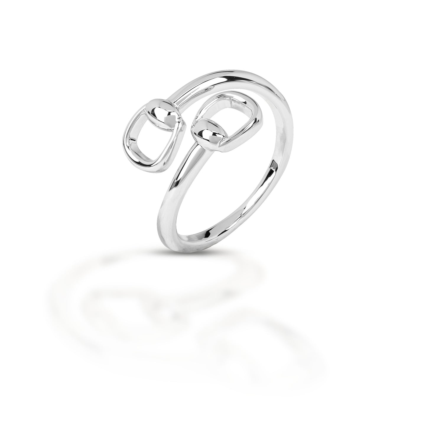 Kelly Herd Bit Ring in Sterling Silver