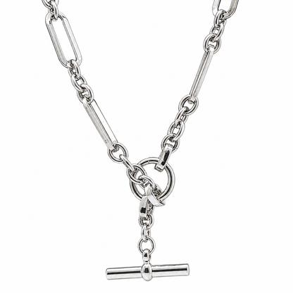 Kelly Herd Brass Paper Clip Toggle Necklace