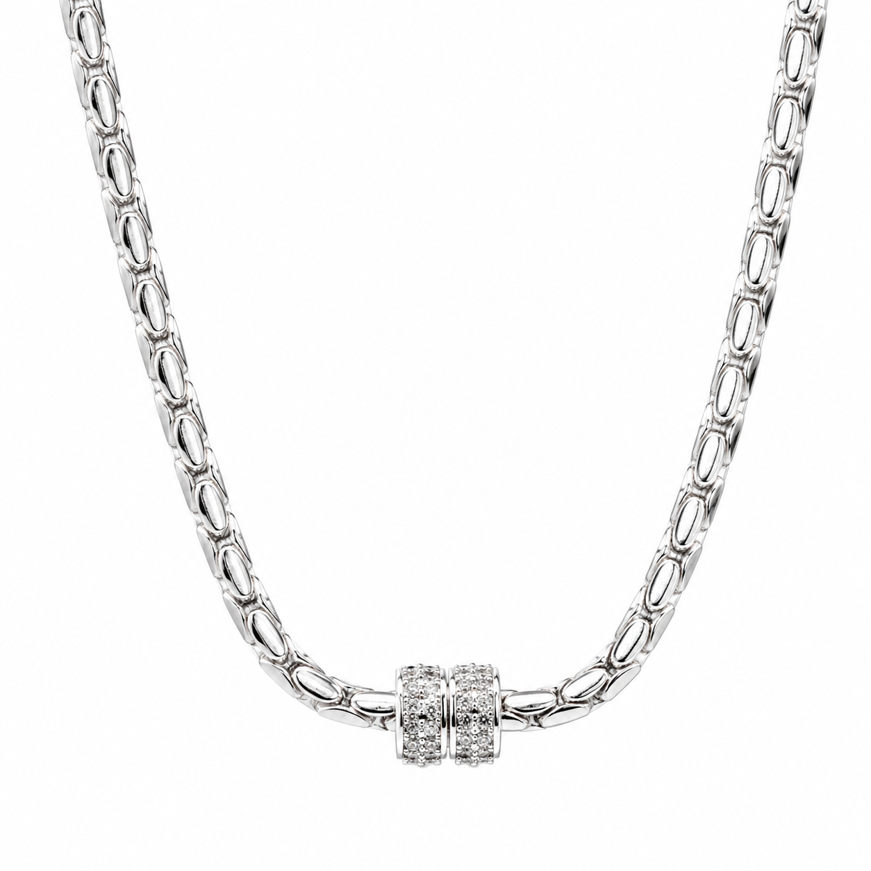 Kelly Herd Brass Barrel Necklace