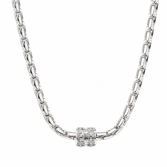 Kelly Herd Brass Barrel Necklace