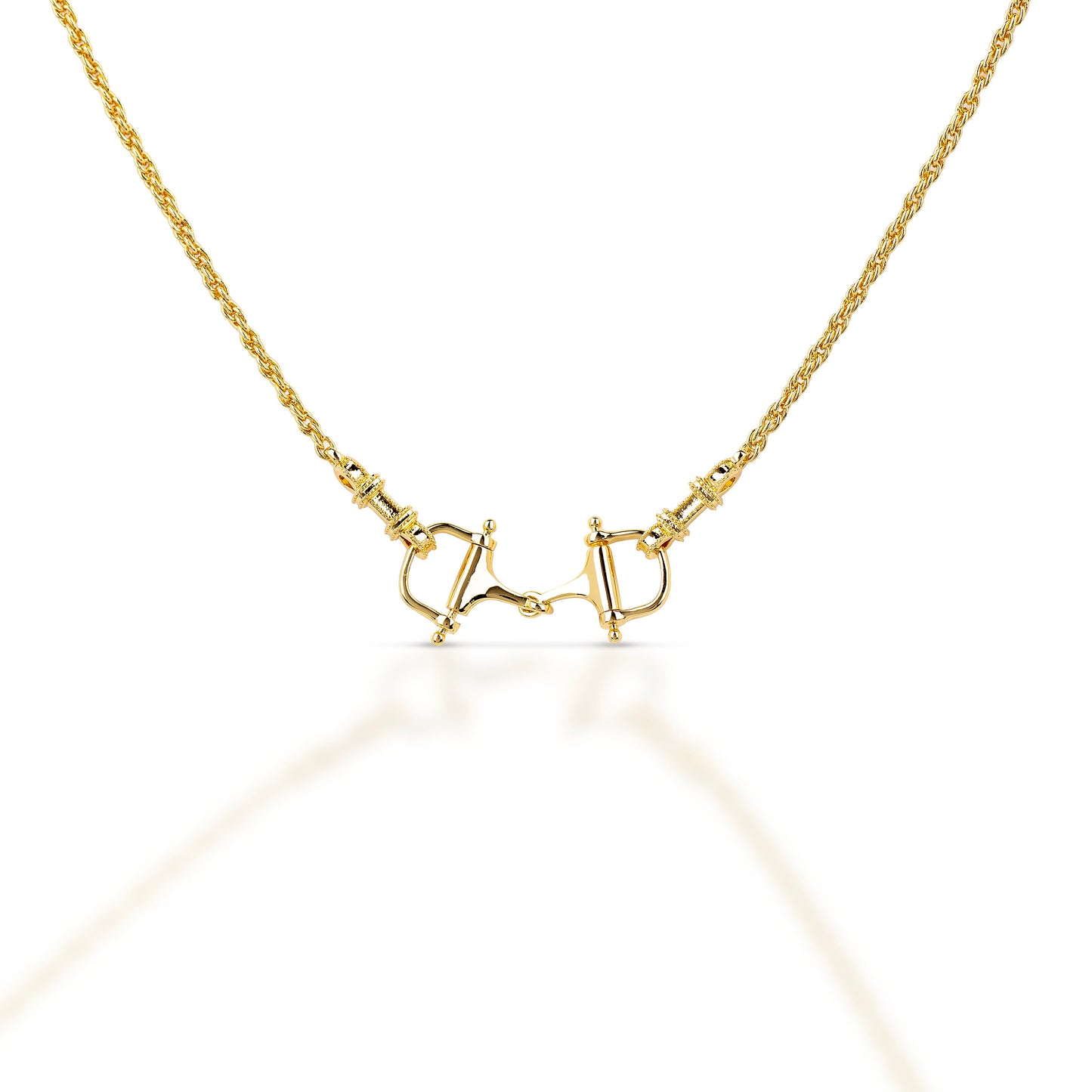 Kelly Herd D-Bit Necklace in Gold