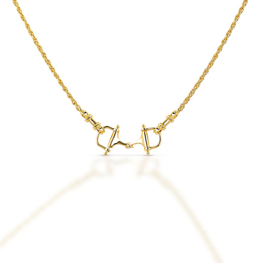 Kelly Herd D-Bit Necklace in Gold