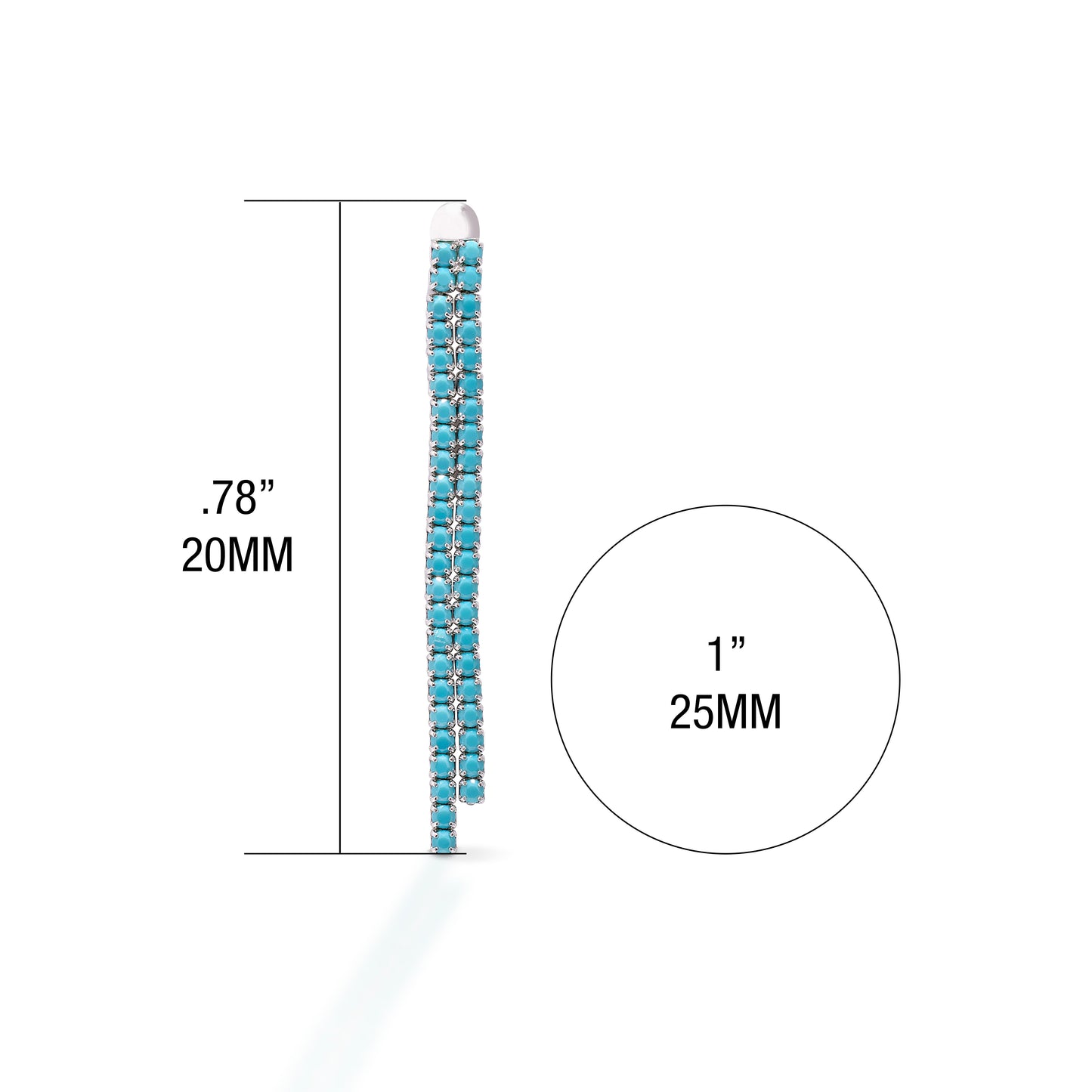 Kelly Herd Turquoise Dangle Earrings - Sterling Silver