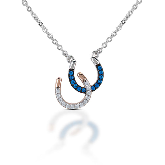 Kelly Herd Double Horseshoe Necklace