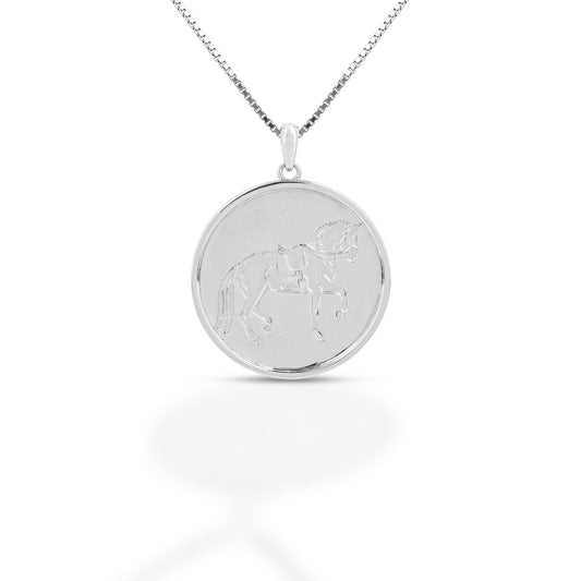 Kelly Herd Dressage Medallion Pendant Necklace