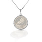 Kelly Herd Jumping Horse Medallion Pendant Necklace