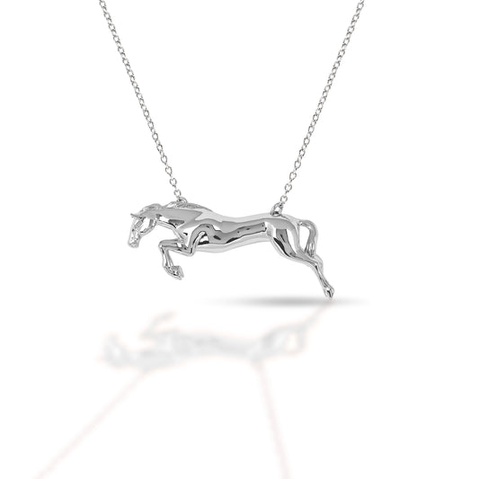 Kelly Herd Jumper Horse Necklace
