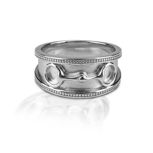 Kelly Herd Wide Band Eggbutt Bit - Sterling Silver