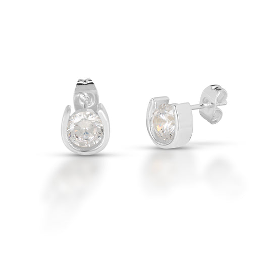 Kelly Herd Horseshoe Stud Earrings