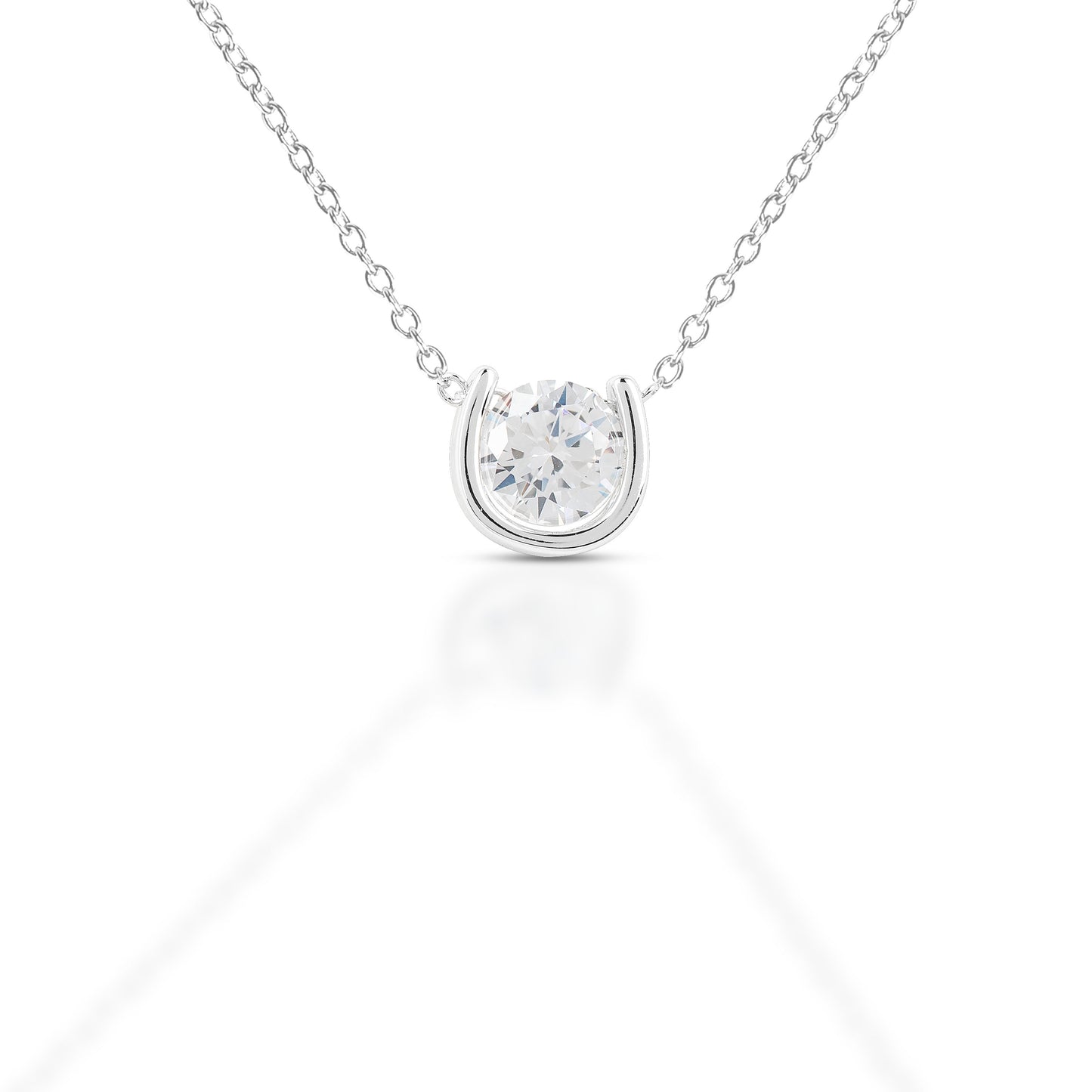 Kelly Herd Horseshoe Necklace with Stud