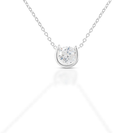 Kelly Herd Horseshoe Necklace with Stud