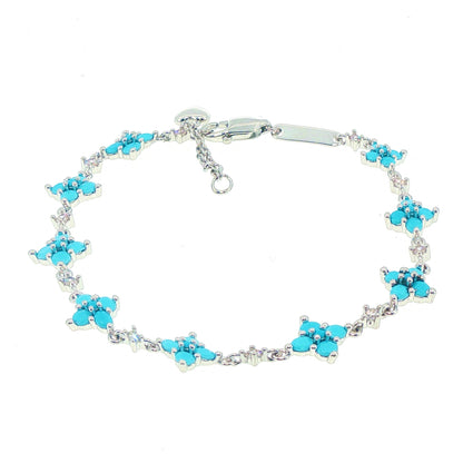 Kelly Herd Turquoise Clover Bracelet