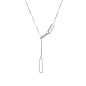 Kelly Herd Adjustable Thin Rolo Chain Necklace with Paperclip Links