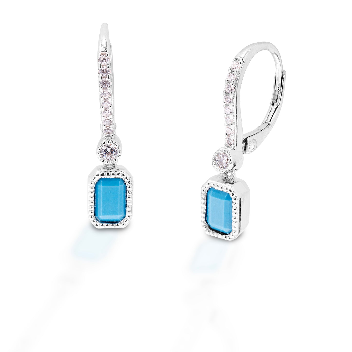Kelly Herd Kingman Turquoise Dangle Earrings