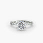 Solitaire with Eternity Pavé