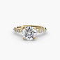 The Floral Accent Solitaire