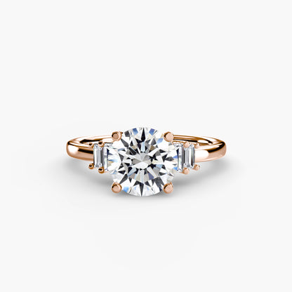 Baguette Accent Solitaire