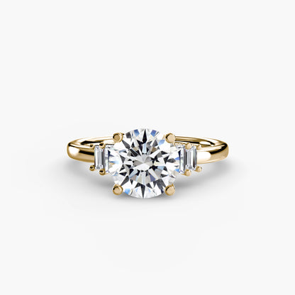 Baguette Accent Solitaire