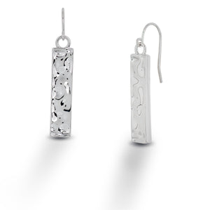 Hammered Earrings - Sterling Silver