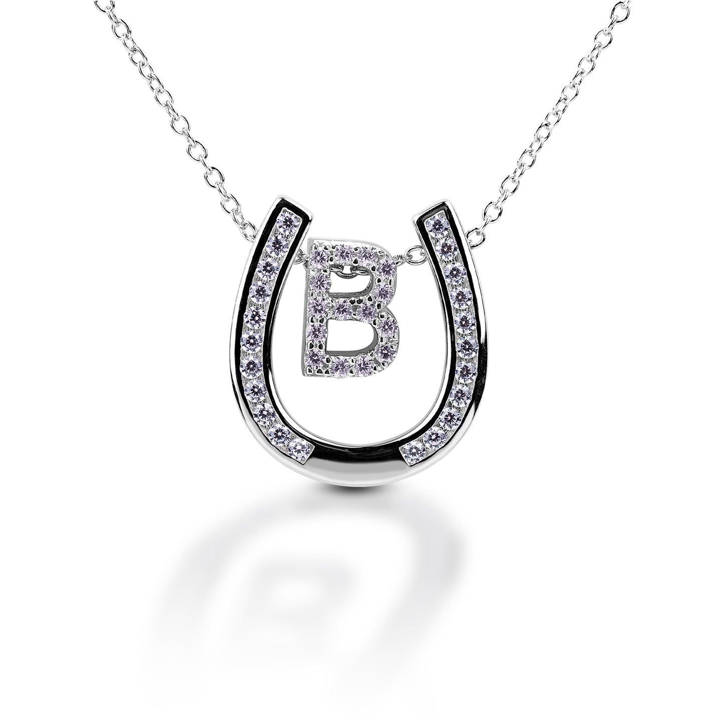 Kelly Herd Horseshoe Initial Necklace