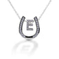 Kelly Herd Horseshoe Initial Necklace
