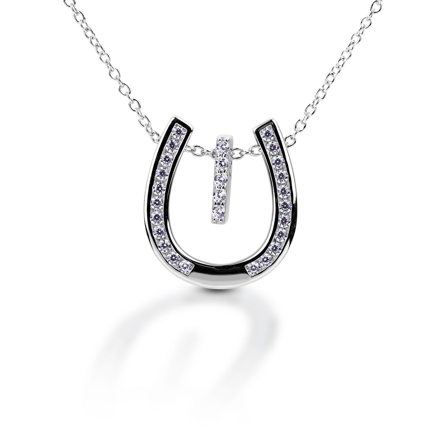 Kelly Herd Horseshoe Initial Necklace