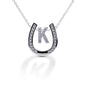 Kelly Herd Horseshoe Initial Necklace