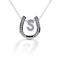 Kelly Herd Horseshoe Initial Necklace