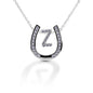 Kelly Herd Horseshoe Initial Necklace