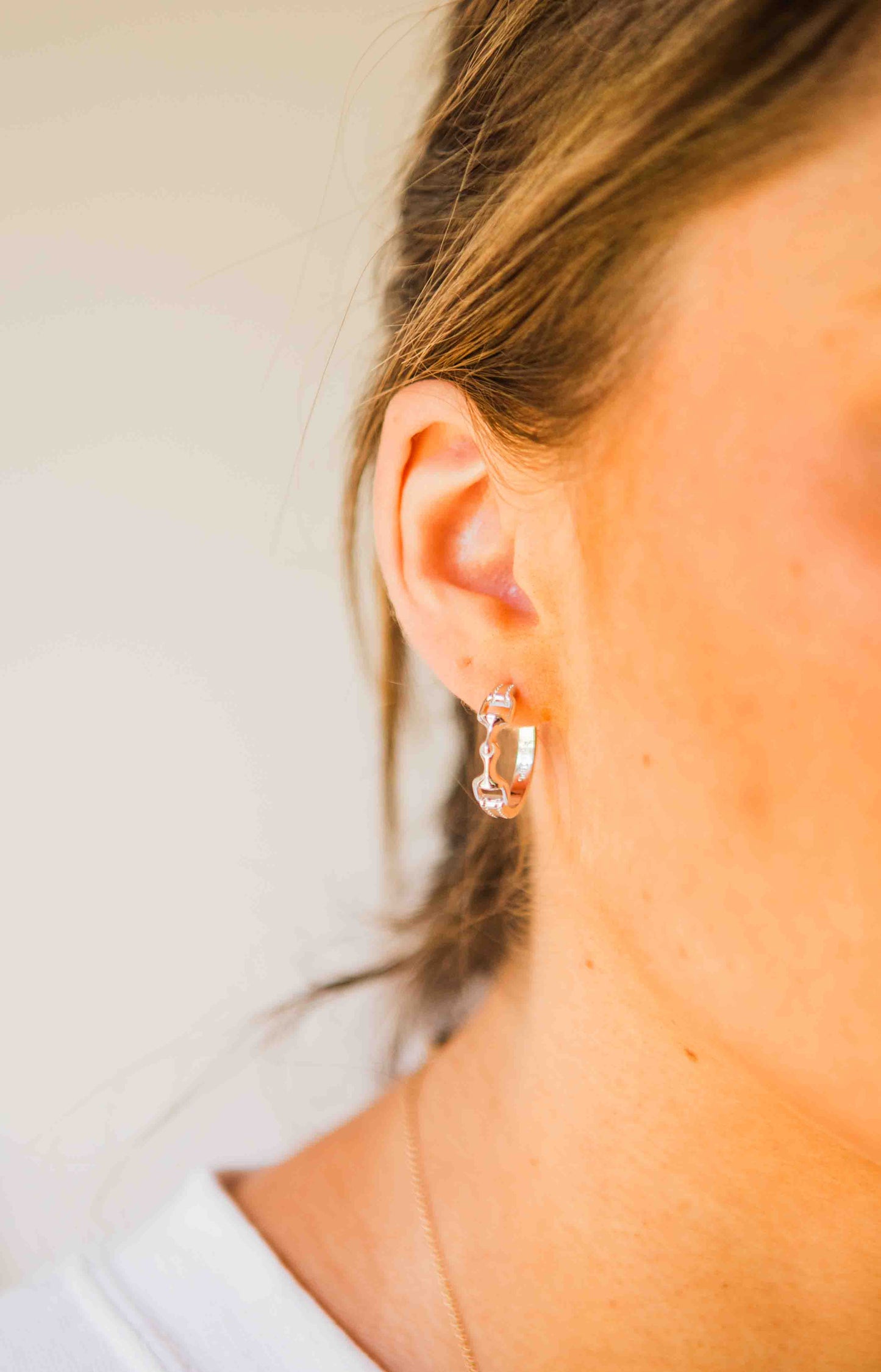 Kelly Herd Bit Earrings - Sterling Silver