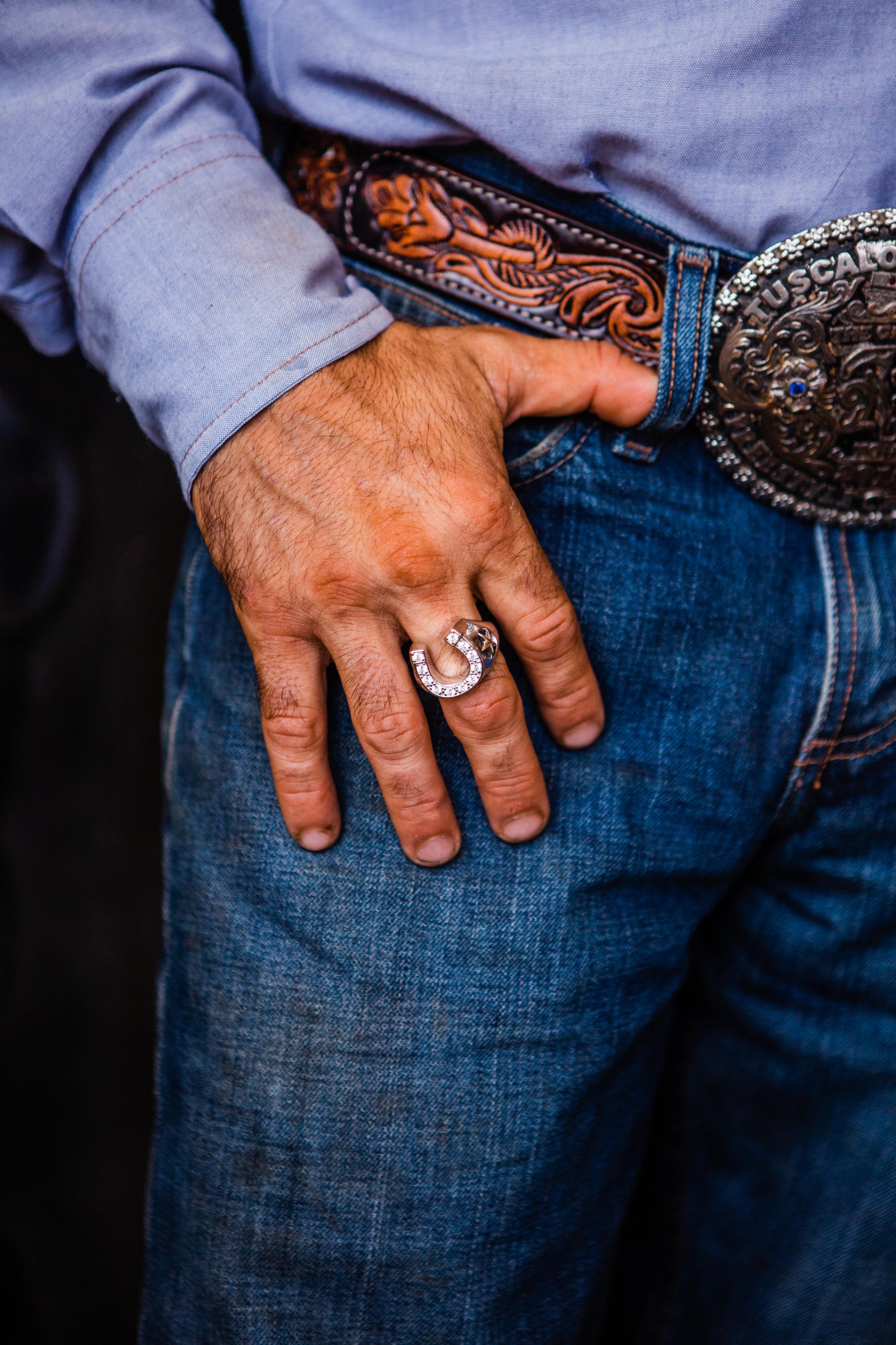 Mens horseshoe ring sold