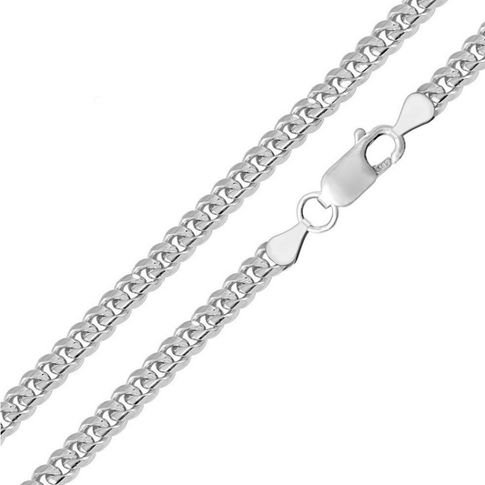 Kelly Herd Miami Curb 200 Necklace - Sterling Silver