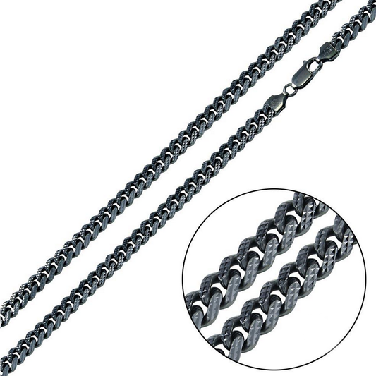 Kelly Herd Miami Pyramid Pave 180 6.3mm - Sterling Silver