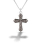 Kelly Herd Etched Cross Pendant Necklace